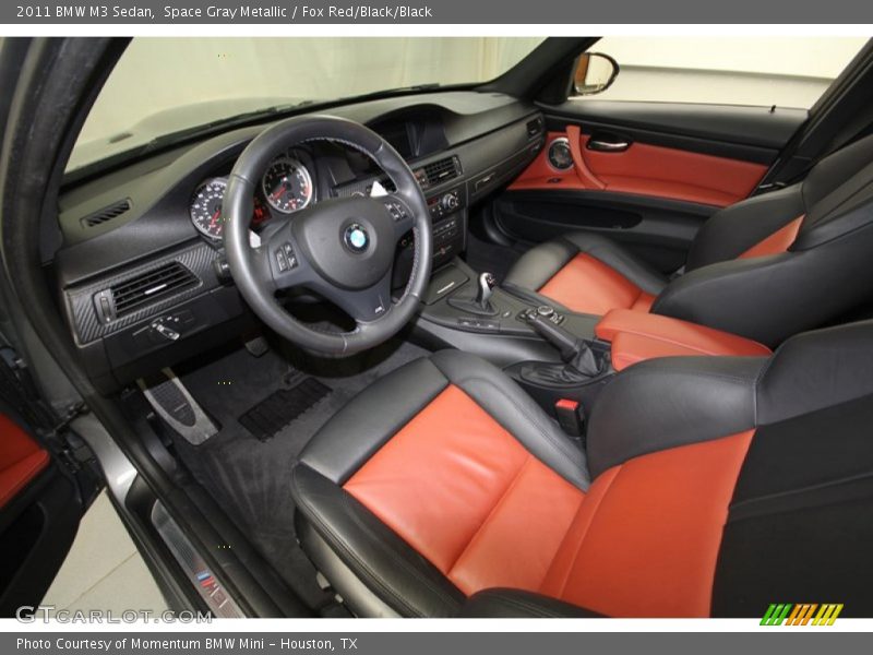 Space Gray Metallic / Fox Red/Black/Black 2011 BMW M3 Sedan