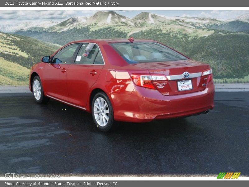 Barcelona Red Metallic / Ivory 2012 Toyota Camry Hybrid XLE