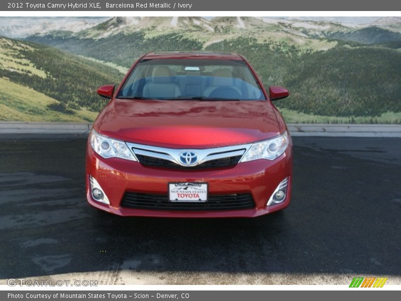 Barcelona Red Metallic / Ivory 2012 Toyota Camry Hybrid XLE