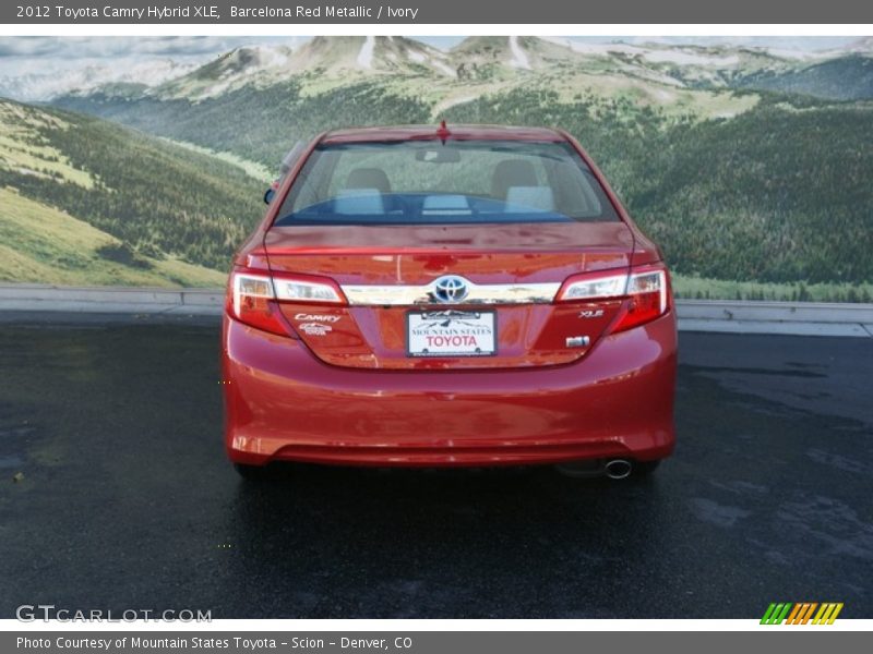 Barcelona Red Metallic / Ivory 2012 Toyota Camry Hybrid XLE