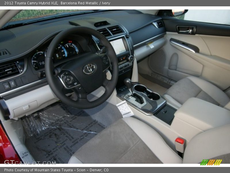 Barcelona Red Metallic / Ivory 2012 Toyota Camry Hybrid XLE