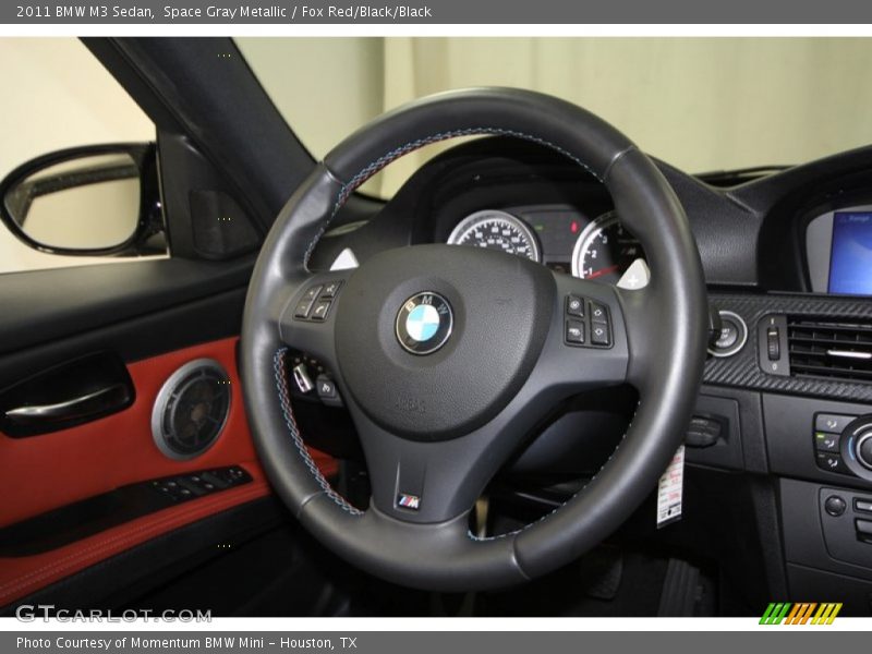 Space Gray Metallic / Fox Red/Black/Black 2011 BMW M3 Sedan