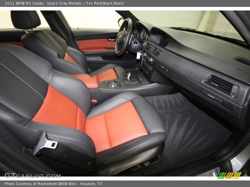 Space Gray Metallic / Fox Red/Black/Black 2011 BMW M3 Sedan