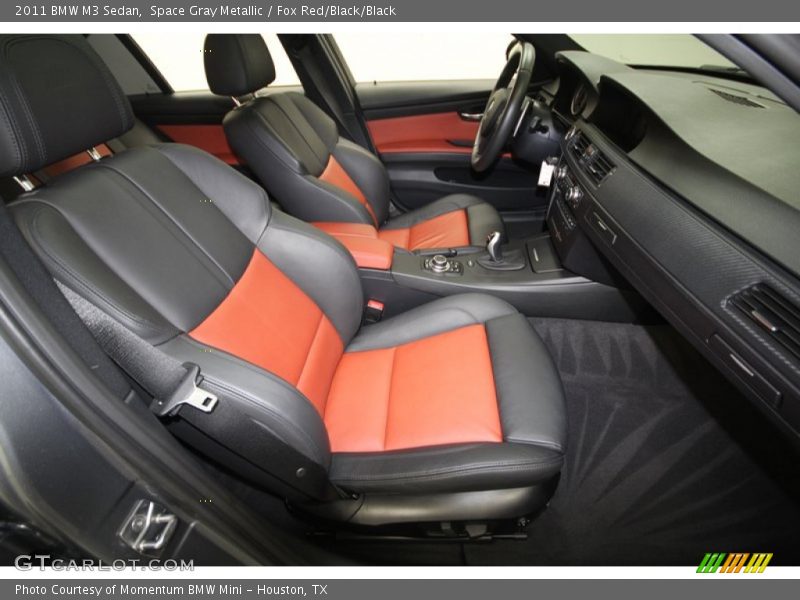 Space Gray Metallic / Fox Red/Black/Black 2011 BMW M3 Sedan