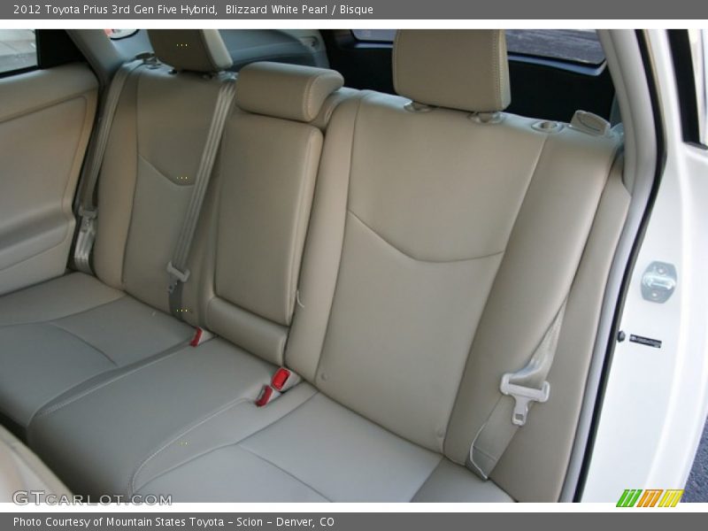 Blizzard White Pearl / Bisque 2012 Toyota Prius 3rd Gen Five Hybrid