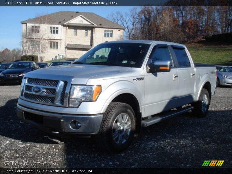 Ingot Silver Metallic / Black 2010 Ford F150 Lariat SuperCrew 4x4