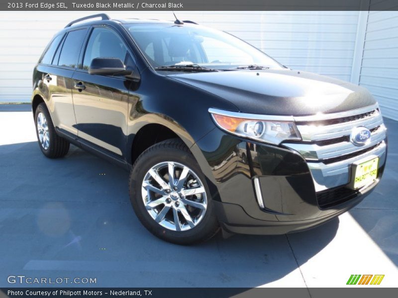 Tuxedo Black Metallic / Charcoal Black 2013 Ford Edge SEL