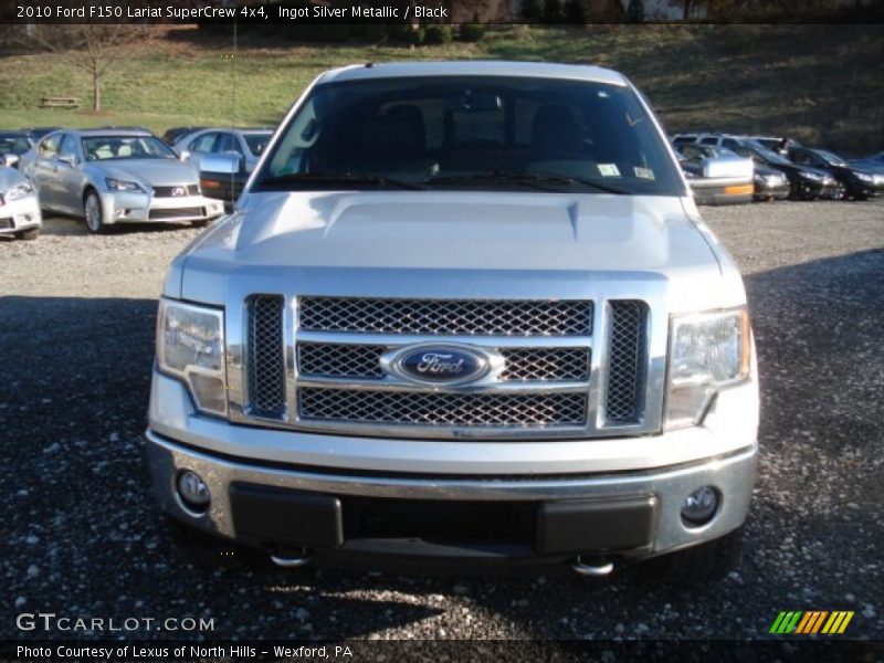 Ingot Silver Metallic / Black 2010 Ford F150 Lariat SuperCrew 4x4