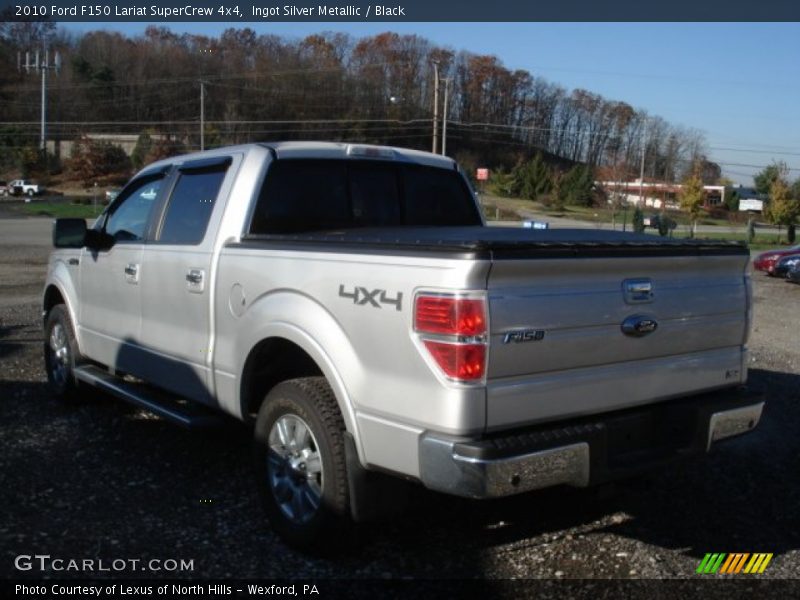 Ingot Silver Metallic / Black 2010 Ford F150 Lariat SuperCrew 4x4