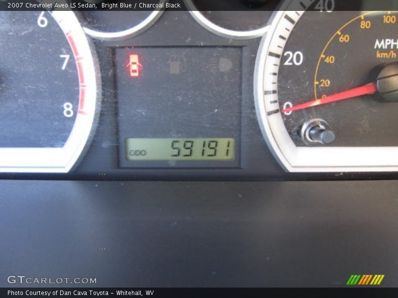 Bright Blue / Charcoal Black 2007 Chevrolet Aveo LS Sedan