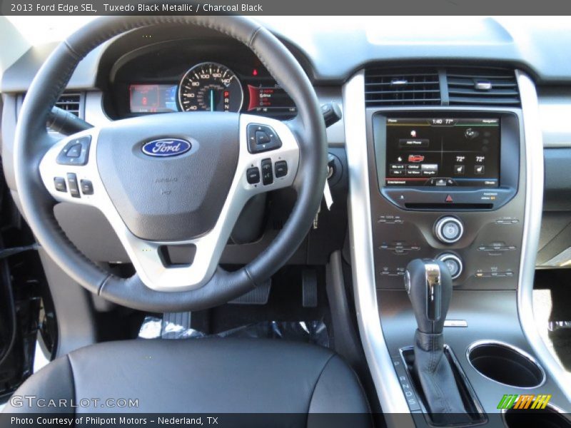 Tuxedo Black Metallic / Charcoal Black 2013 Ford Edge SEL