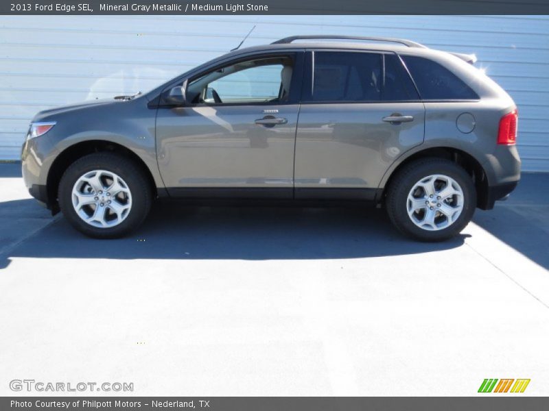 Mineral Gray Metallic / Medium Light Stone 2013 Ford Edge SEL