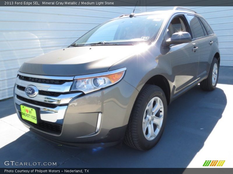 Mineral Gray Metallic / Medium Light Stone 2013 Ford Edge SEL