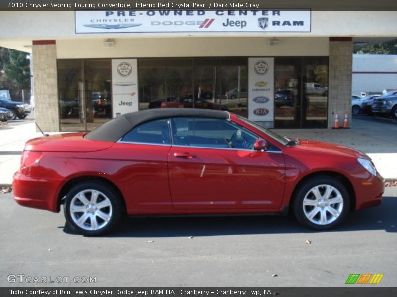 Inferno Red Crystal Pearl / Dark Slate Gray 2010 Chrysler Sebring Touring Convertible