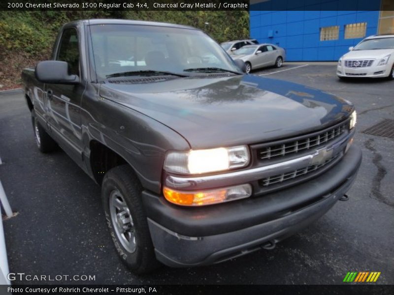 Charcoal Gray Metallic / Graphite 2000 Chevrolet Silverado 1500 Regular Cab 4x4