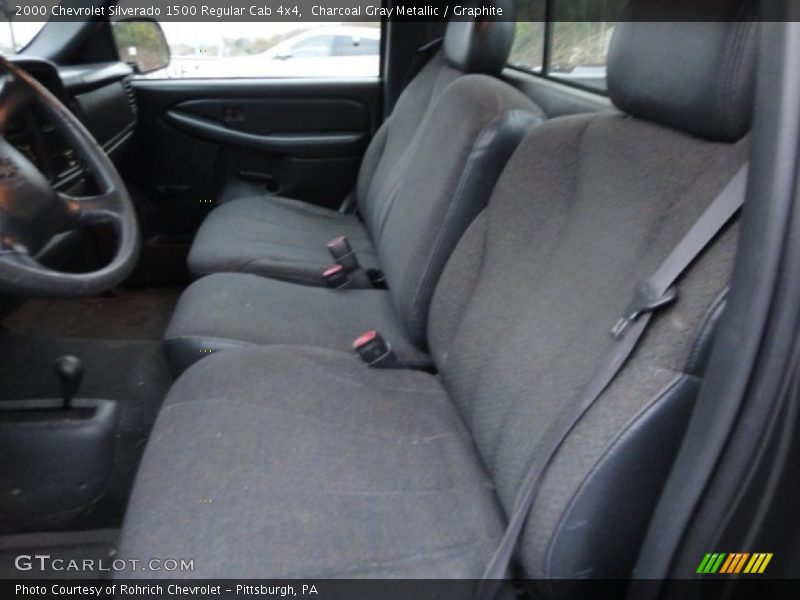 Charcoal Gray Metallic / Graphite 2000 Chevrolet Silverado 1500 Regular Cab 4x4
