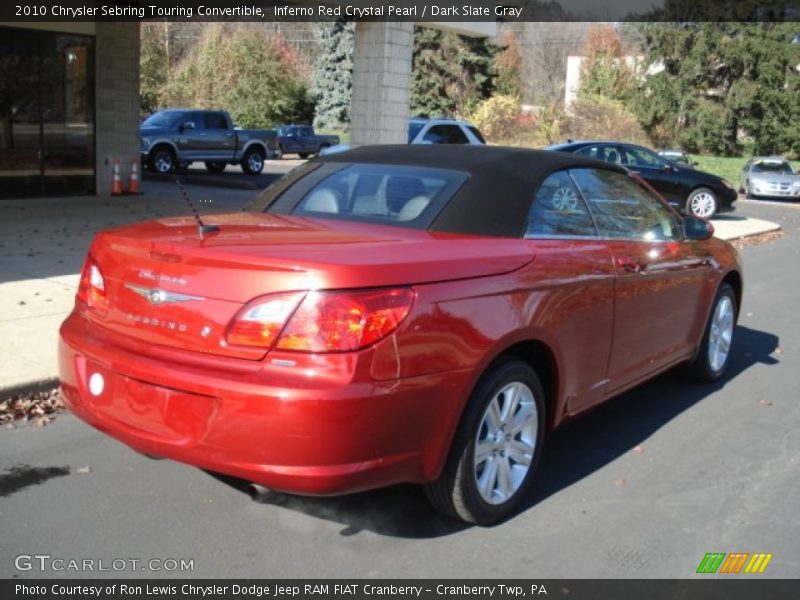 Inferno Red Crystal Pearl / Dark Slate Gray 2010 Chrysler Sebring Touring Convertible