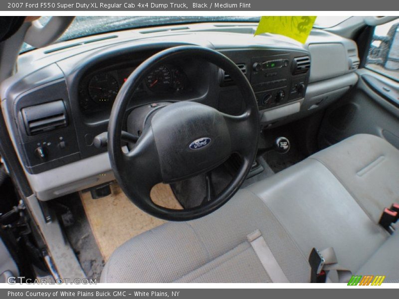 Black / Medium Flint 2007 Ford F550 Super Duty XL Regular Cab 4x4 Dump Truck