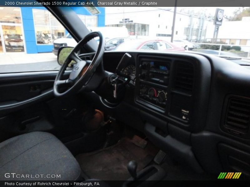 Charcoal Gray Metallic / Graphite 2000 Chevrolet Silverado 1500 Regular Cab 4x4