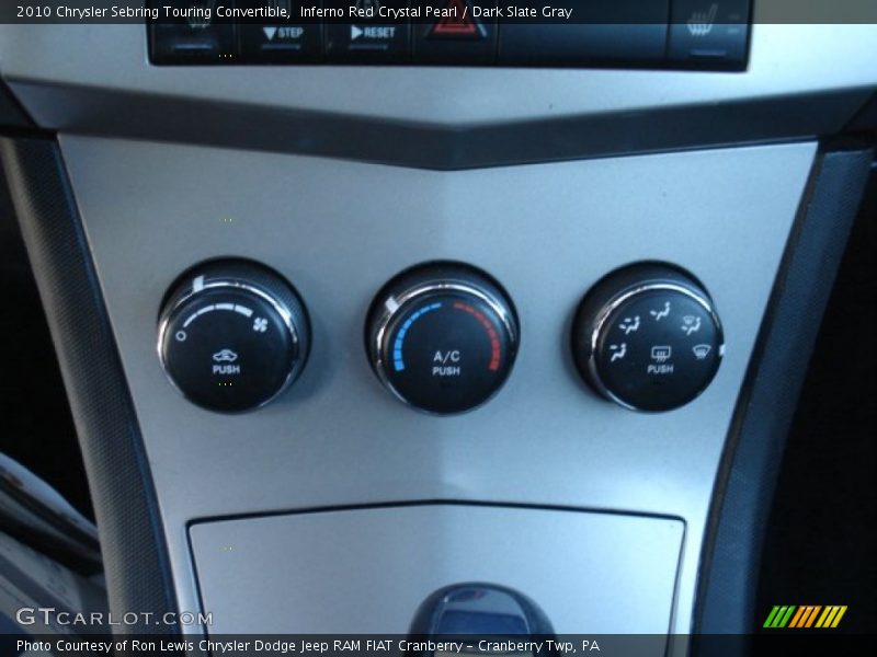 Inferno Red Crystal Pearl / Dark Slate Gray 2010 Chrysler Sebring Touring Convertible