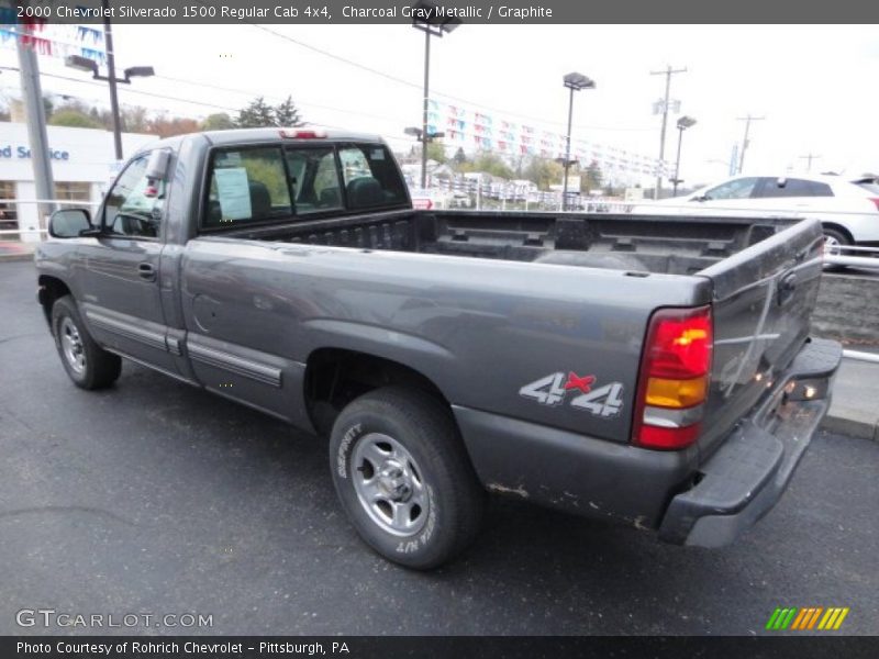 Charcoal Gray Metallic / Graphite 2000 Chevrolet Silverado 1500 Regular Cab 4x4