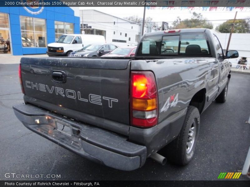 Charcoal Gray Metallic / Graphite 2000 Chevrolet Silverado 1500 Regular Cab 4x4