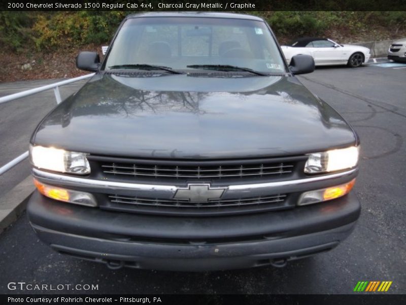 Charcoal Gray Metallic / Graphite 2000 Chevrolet Silverado 1500 Regular Cab 4x4