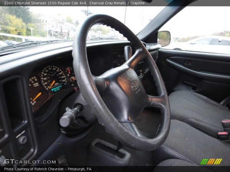 Charcoal Gray Metallic / Graphite 2000 Chevrolet Silverado 1500 Regular Cab 4x4