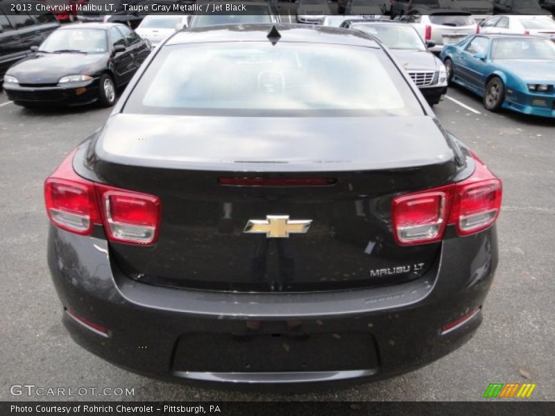 Taupe Gray Metallic / Jet Black 2013 Chevrolet Malibu LT