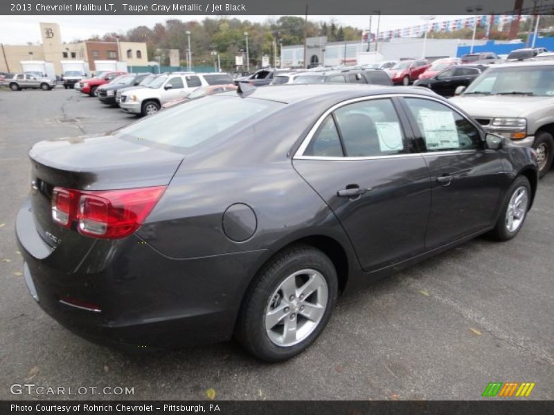 Taupe Gray Metallic / Jet Black 2013 Chevrolet Malibu LT