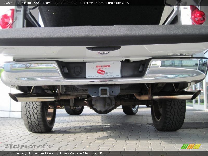 Bright White / Medium Slate Gray 2007 Dodge Ram 1500 Laramie Quad Cab 4x4
