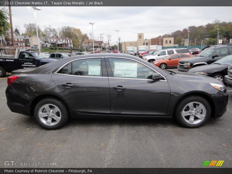 Taupe Gray Metallic / Jet Black 2013 Chevrolet Malibu LT