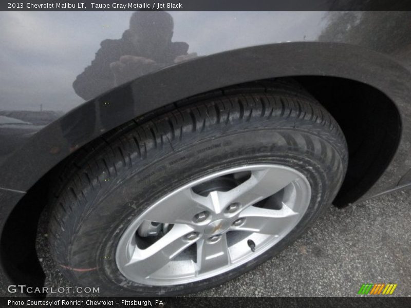 Taupe Gray Metallic / Jet Black 2013 Chevrolet Malibu LT