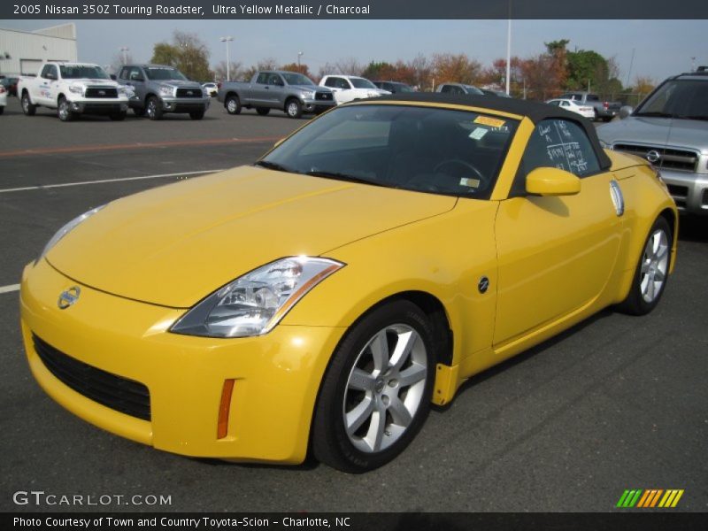 Ultra Yellow Metallic / Charcoal 2005 Nissan 350Z Touring Roadster