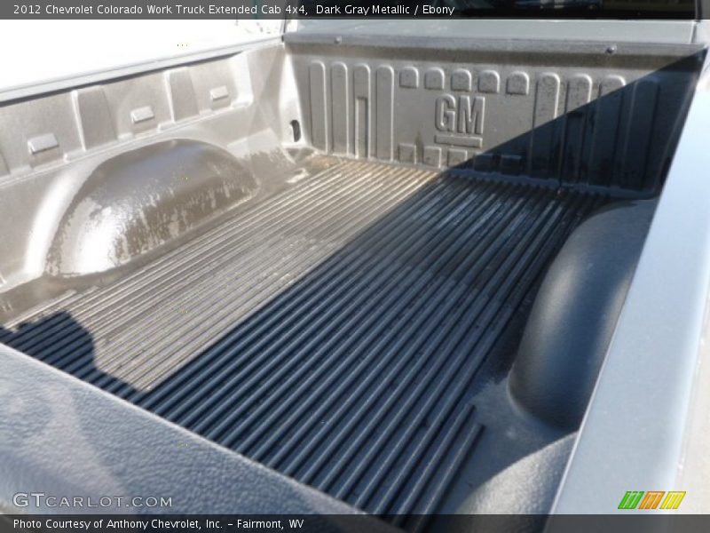 Dark Gray Metallic / Ebony 2012 Chevrolet Colorado Work Truck Extended Cab 4x4