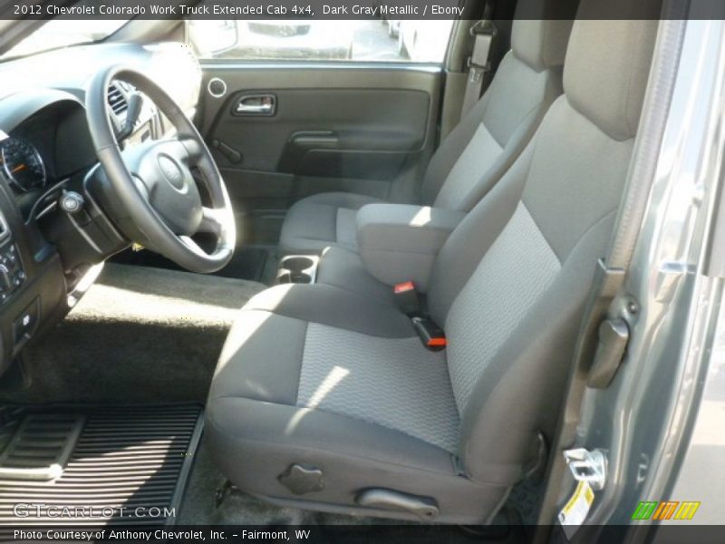 Front Seat of 2012 Colorado Work Truck Extended Cab 4x4