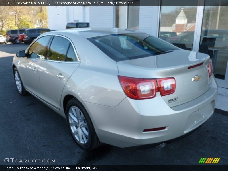Champagne Silver Metallic / Jet Black/Brownstone 2013 Chevrolet Malibu LTZ