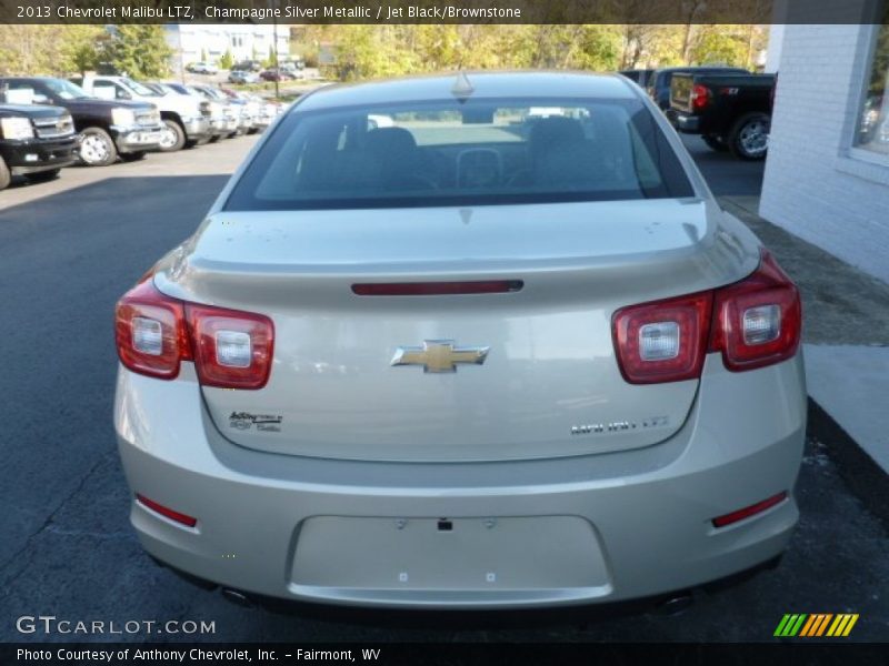 Champagne Silver Metallic / Jet Black/Brownstone 2013 Chevrolet Malibu LTZ