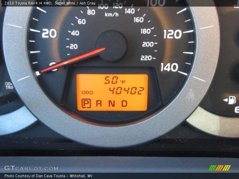 Super White / Ash Gray 2010 Toyota RAV4 I4 4WD