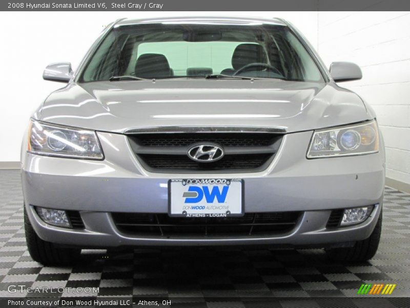 Steel Gray / Gray 2008 Hyundai Sonata Limited V6