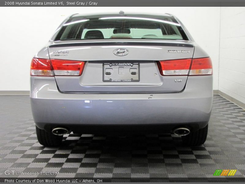 Steel Gray / Gray 2008 Hyundai Sonata Limited V6