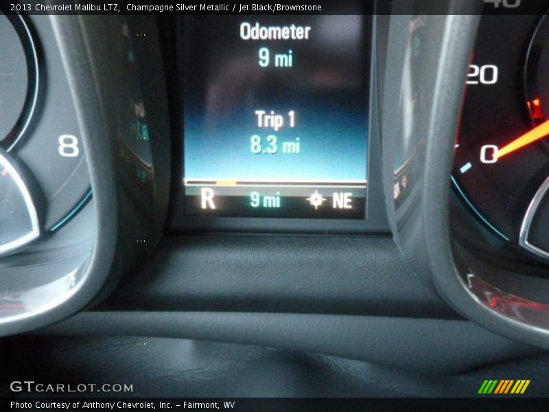 Champagne Silver Metallic / Jet Black/Brownstone 2013 Chevrolet Malibu LTZ