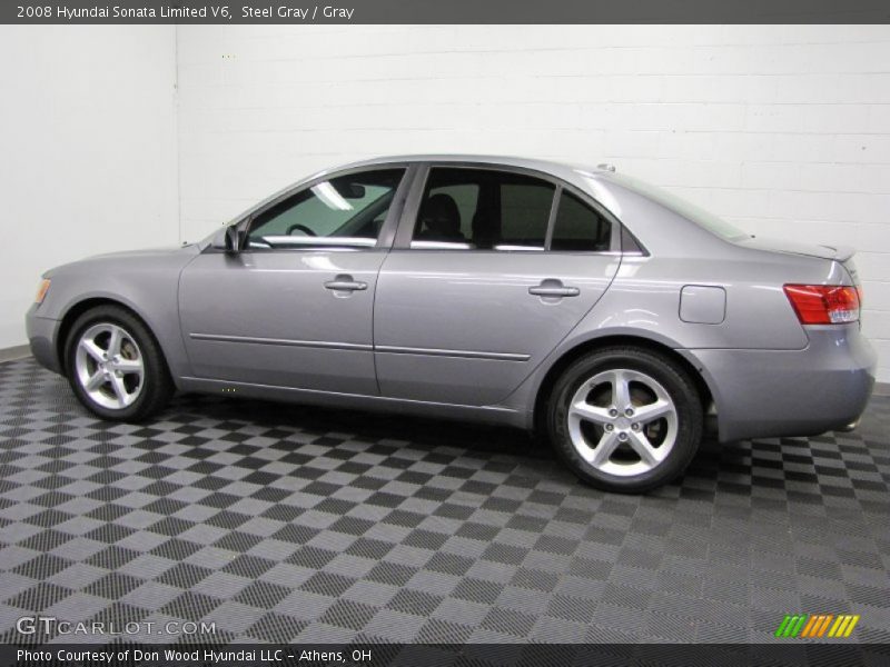 Steel Gray / Gray 2008 Hyundai Sonata Limited V6