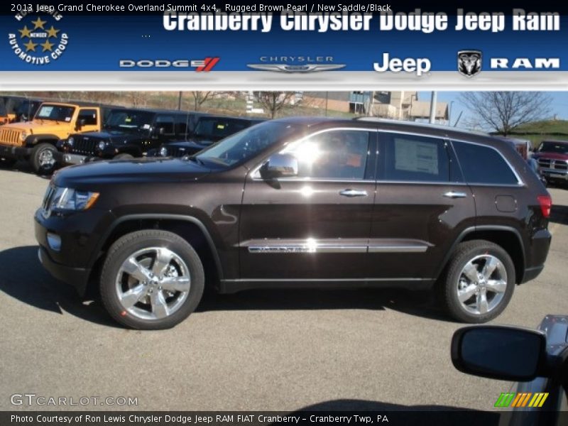 Rugged Brown Pearl / New Saddle/Black 2013 Jeep Grand Cherokee Overland Summit 4x4