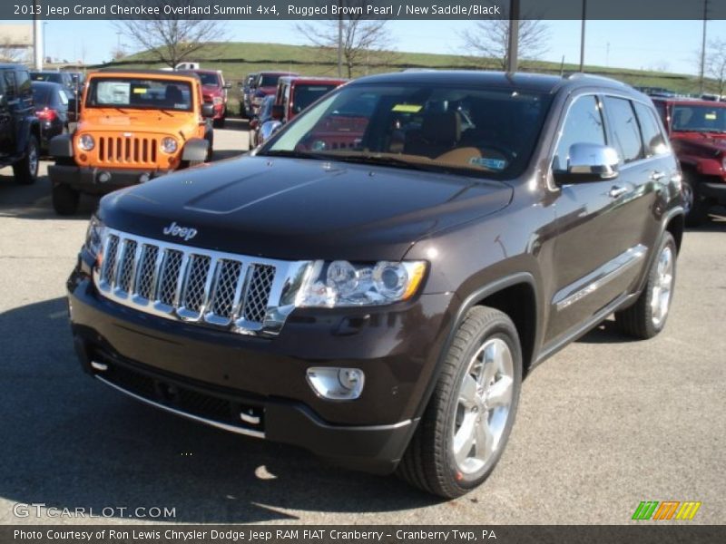 Rugged Brown Pearl / New Saddle/Black 2013 Jeep Grand Cherokee Overland Summit 4x4
