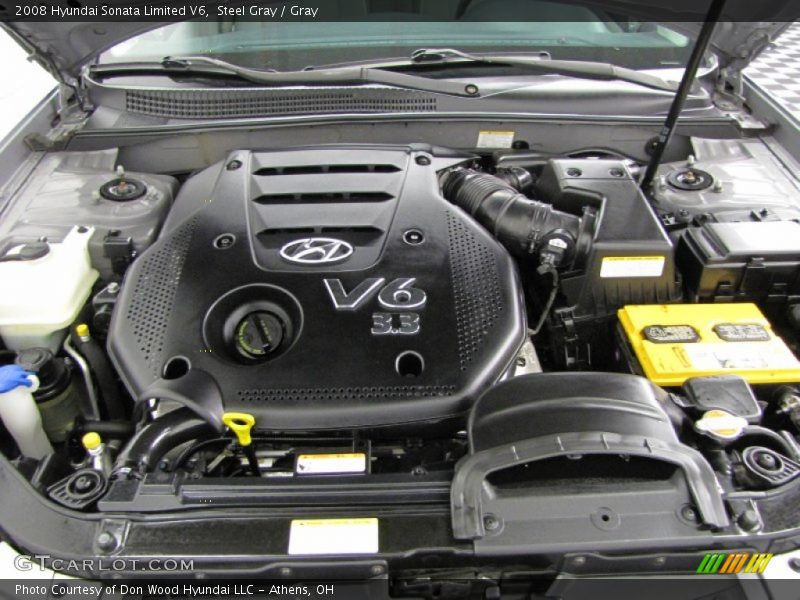 Steel Gray / Gray 2008 Hyundai Sonata Limited V6