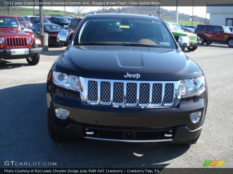 Rugged Brown Pearl / New Saddle/Black 2013 Jeep Grand Cherokee Overland Summit 4x4