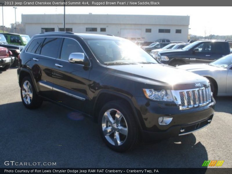 Rugged Brown Pearl / New Saddle/Black 2013 Jeep Grand Cherokee Overland Summit 4x4