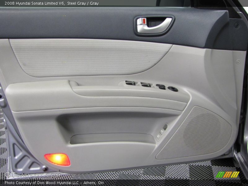Steel Gray / Gray 2008 Hyundai Sonata Limited V6
