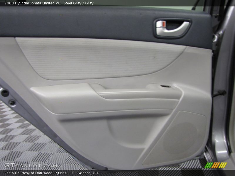 Steel Gray / Gray 2008 Hyundai Sonata Limited V6